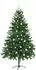 vidaXL Künstlicher Weihnachtsbaum mit Ständer, 300 LEDs, grün, 180cm, PE (3396334)
