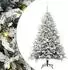vidaXL Künstlicher Weihnachtsbaum vorbelichtet mit Kugelset, grün (3395389)