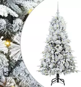 vidaXL K&uuml;nstlicher Weihnachtsbaum, klappbar, wei&szlig;, 150cm, PE/PVC (3397474)
