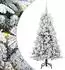 vidaXL Künstlicher Weihnachtsbaum, klappbar, weiß, 150cm, PE/PVC (3397474)
