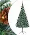 vidaXL Künstlicher Weihnachtsbaum grün 210cm PVC und Stahl (3396724)