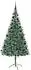 vidaXL Künstlicher Weihnachtsbaum grün 210cm PVC und Stahl (3396724)
