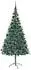 vidaXL Künstlicher Weihnachtsbaum grün 210cm PVC und Stahl (3396724)
