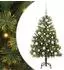 vidaXL Künstlicher klappbarer Weihnachtsbaum mit Tannenzapfen 120cm (3395074)
