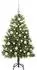 vidaXL Künstlicher klappbarer Weihnachtsbaum mit Tannenzapfen 120cm (3395074)