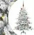 vidaXL Künstlicher Weihnachtsbaum klappbar, weiß, 150cm, PVC/Stahl (3397713)