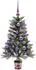vidaXL Künstlicher Weihnachtsbaum mit Ständer, 150 LEDs, grün, 90cm, PE (3396306)