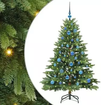 vidaXL K&uuml;nstlicher Weihnachtsbaum 150 LEDs, 150cm, PE/PVC (3397543)