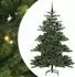 vidaXL Künstlicher klappbarer Weihnachtsbaum grün 150cm PVC und Stahl (3397654)