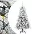 vidaXL Künstlicher Weihnachtsbaum, klappbar, weiß, 150cm, PE/PVC (3397473)