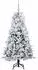 vidaXL Künstlicher Weihnachtsbaum, klappbar, weiß, 150cm, PE/PVC (3397473)