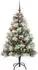vidaXL Künstlicher Weihnachtsbaum grün/weiß 150cm (3395178)