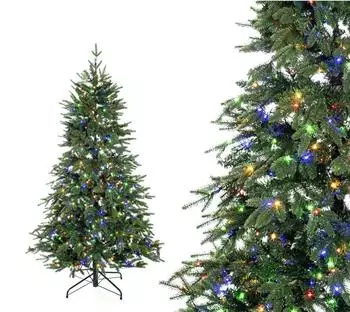 Evergreen Stoves Sherwood Fichte K&uuml;nstlicher Weihnachtsbaum mit LEDs, gr&uuml;n, 180cm