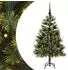 vidaXL Künstlicher Klapp-Weihnachtsbaum mit Tannenzapfen, grün, 120cm (3395072)