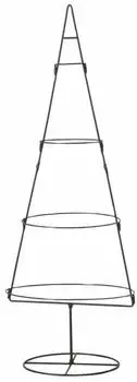 Spetebo Tannenbaum Aufsteller Metall, dunkelbraun, 111cm (14322)