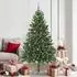 vidaXL Künstlicher Weihnachtsbaum mit Ständer, 300 LEDs, grün, 180cm, PE (3396337)