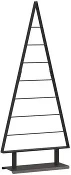 vidaXL Metall-Weihnachtsbaum mit Ständer, schwarz, 125,5cm, Stahl (42019171)