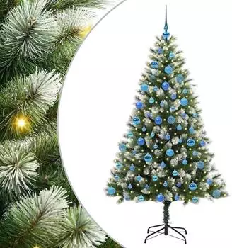 vidaXL K&uuml;nstlicher Klapp-Weihnachtsbaum mit Schnee&uuml;berzug 180cm (3395449)