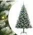 vidaXL Künstlicher Klapp-Weihnachtsbaum mit Schneeüberzug 180cm (3395449)