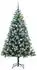 vidaXL Künstlicher Klapp-Weihnachtsbaum mit Schneeüberzug 180cm (3395449)