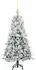 vidaXL Künstlicher klappbarer Weihnachtsbaum weiß 120cm PE/PVC (3397462)