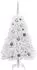 vidaXL Künstlicher Weihnachtsbaum weiß, 120cm, PVC und Metall (3210095)