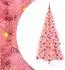 vidaXL Weihnachtsbaum mit 300 LEDs, rosa, 210cm, PVC (3396438)