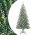 vidaXL Künstlicher Weihnachtsbaum beschneit mit LED 210cm (3396826)