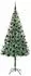 vidaXL Künstlicher Weihnachtsbaum grün 180cm PVC und Stahl (3396715)