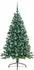 vidaXL Künstlicher vorbeleuchteter Weihnachtsbaum grün 150cm PVC (3397005)