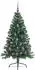 vidaXL Künstlicher vorbeleuchteter Weihnachtsbaum, grün, 150cm, PVC (3397004)