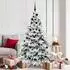 vidaXL Künstlicher Weihnachtsbaum 180cm 300 LEDs beschneit PE/PVC (3397615)