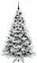 vidaXL Künstlicher Weihnachtsbaum 180cm 300 LEDs beschneit PE/PVC (3397615)