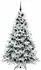 vidaXL Künstlicher Weihnachtsbaum 180cm 300 LEDs beschneit PE/PVC (3397615)