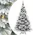 vidaXL Künstlicher Weihnachtsbaum 180cm 300 LEDs beschneit PE/PVC (3397615)