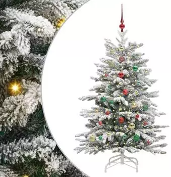 vidaXL K&uuml;nstlicher Weihnachtsbaum, klappbar, wei&szlig;, 150cm, PE/PVC (3395639)