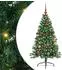 vidaXL Künstlicher vorbeleuchteter Weihnachtsbaum grün 150cm PVC (3397006)