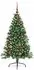 vidaXL Künstlicher vorbeleuchteter Weihnachtsbaum grün 150cm PVC (3397006)