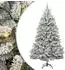 vidaXL Künstlicher Weihnachtsbaum grün/weiß 300cm PVC und Metall (3395791)