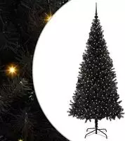 vidaXL Weihnachtsbaum Schwarz 210 cm PVC
