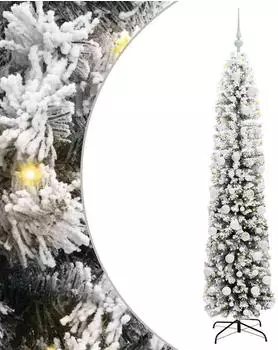 vidaXL K&uuml;nstlicher Weihnachtsbaum mit St&auml;nder, 300 LEDs, gr&uuml;n, 180cm (3395021)