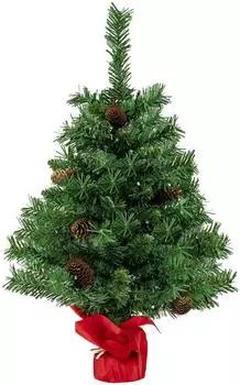 Costway K&uuml;nstlicher Weihnachtsbaum mit Beleuchtung, 8 Lichtmodi, 64cm (OY45115)