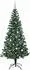vidaXL Künstlicher Weihnachtsbaum, beleuchtet, grün, PVC, 240cm
