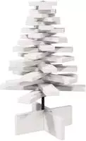 vidaXL Weihnachtsbaum zum Schm&uuml;cken Wei&szlig; 60 cm Massivholz Kiefer