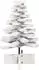vidaXL Weihnachtsbaum zum Schmücken weiß 60cm Massivholz Kiefer (858199)