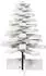 vidaXL Weihnachtsbaum zum Schmücken weiß 60cm Massivholz Kiefer (858199)