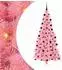 vidaXL Weihnachtsbaum mit Ständer, 300 LEDs, rosa, 210cm, PVC (3396439)