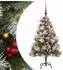 vidaXL Künstlicher Weihnachtsbaum grün/weiß, 150cm (3395170)