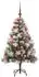 vidaXL Künstlicher Weihnachtsbaum grün/weiß, 150cm (3395170)