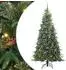 vidaXL Künstlicher Weihnachtsbaum, klappbar, grün, 210cm, PE/PVC (3397439)